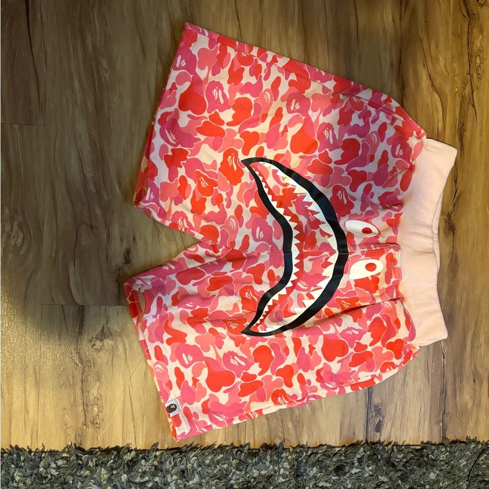Pink bape shorts